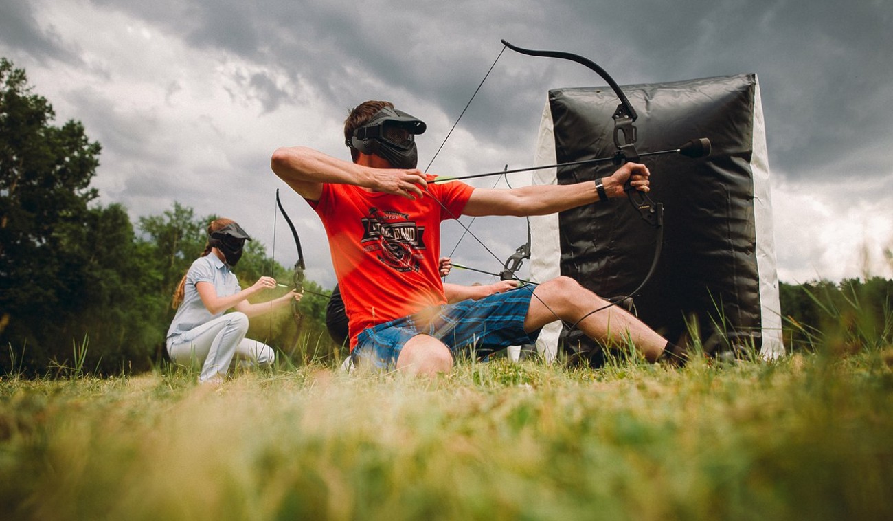 Арчери таг с друзьями 8-человек