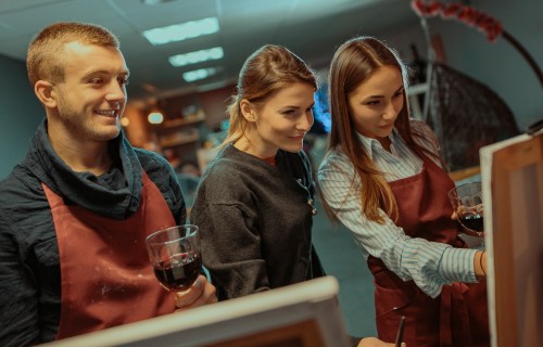 Фото, Вечір живопису та вина для двох