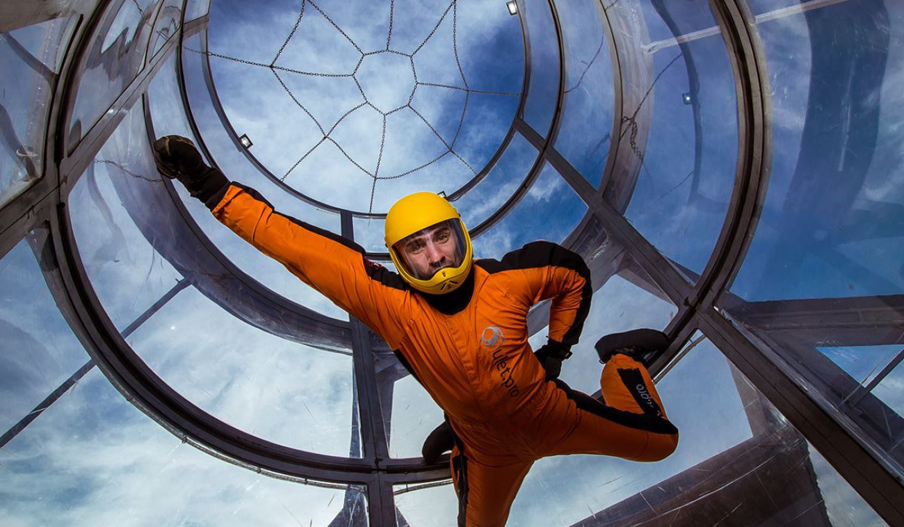 Полет в Аэротрубе 2-минуты