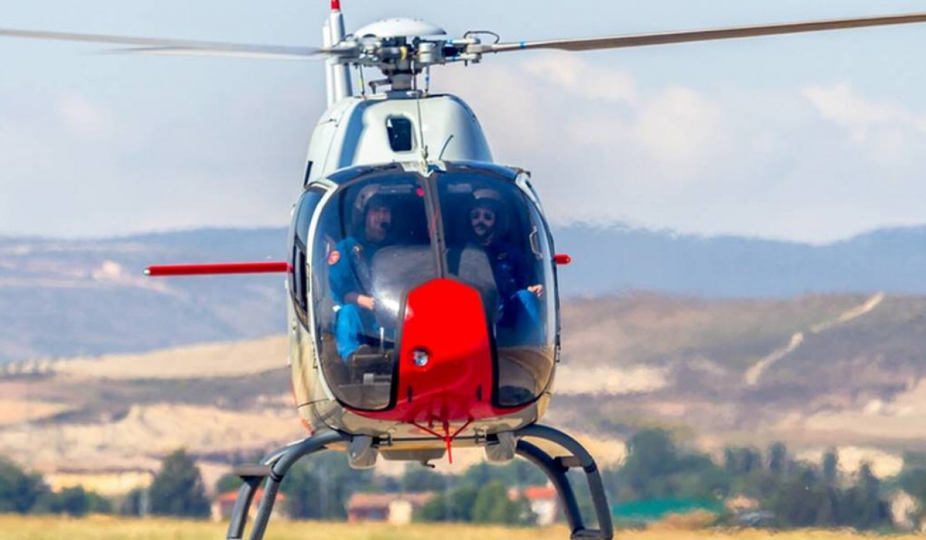 Пилотирование вертолета Eurocopter 120 над Киевом 15-минут