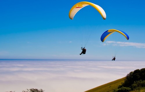 Фото, Полет на параплане в тандеме с инструктором для двоих