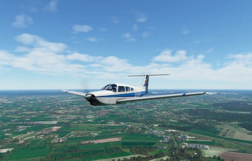 Фото, Полет на самолете Piper 28 Arrow над Киевом для троих 60-минут