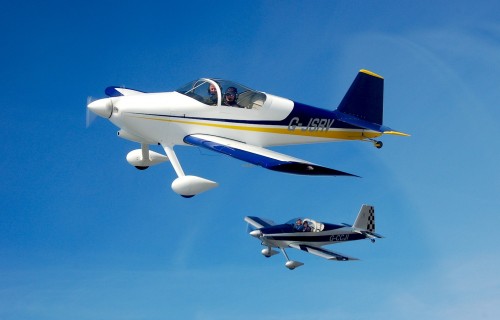 Фото, Парний політ на літаках RV-7 з фігурами пілотажу