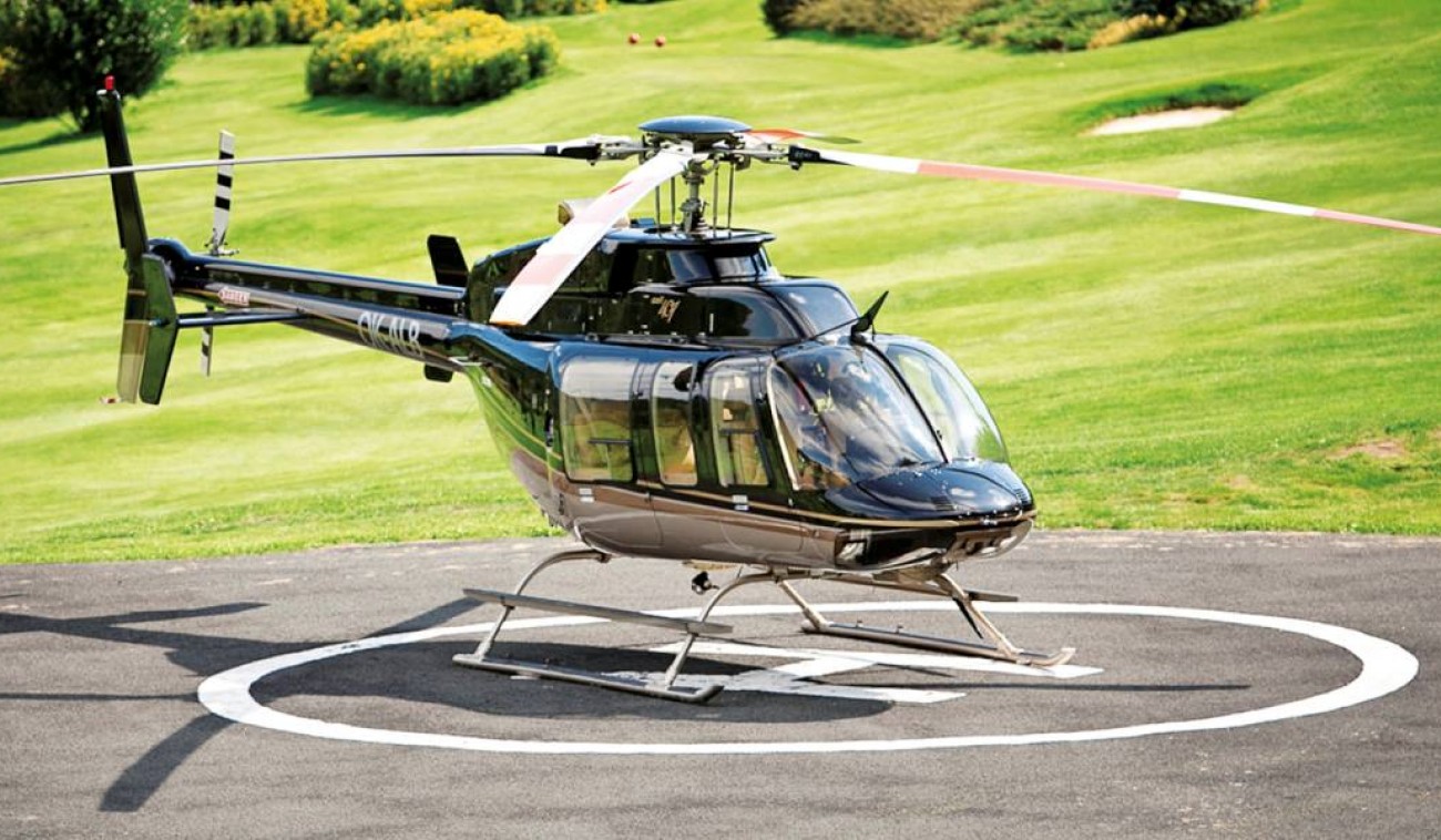 Полет на вертолете Bell 407 над Киевом для компании 60-минут