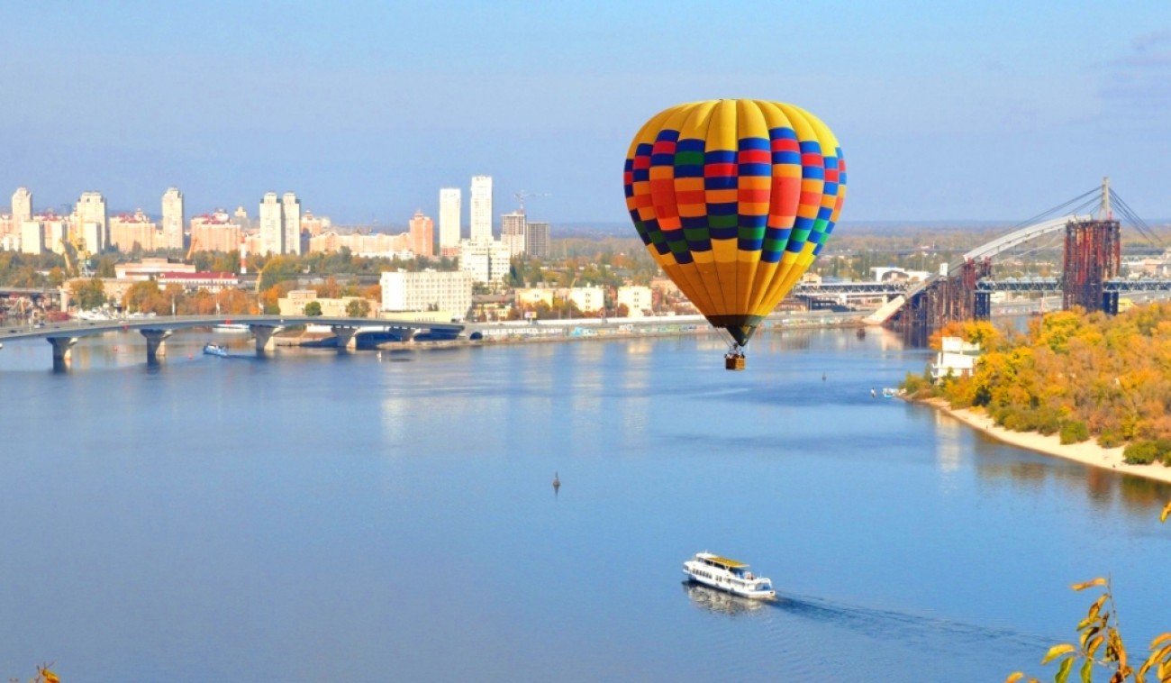 Индивидуальный полет на воздушном шаре над Киевом