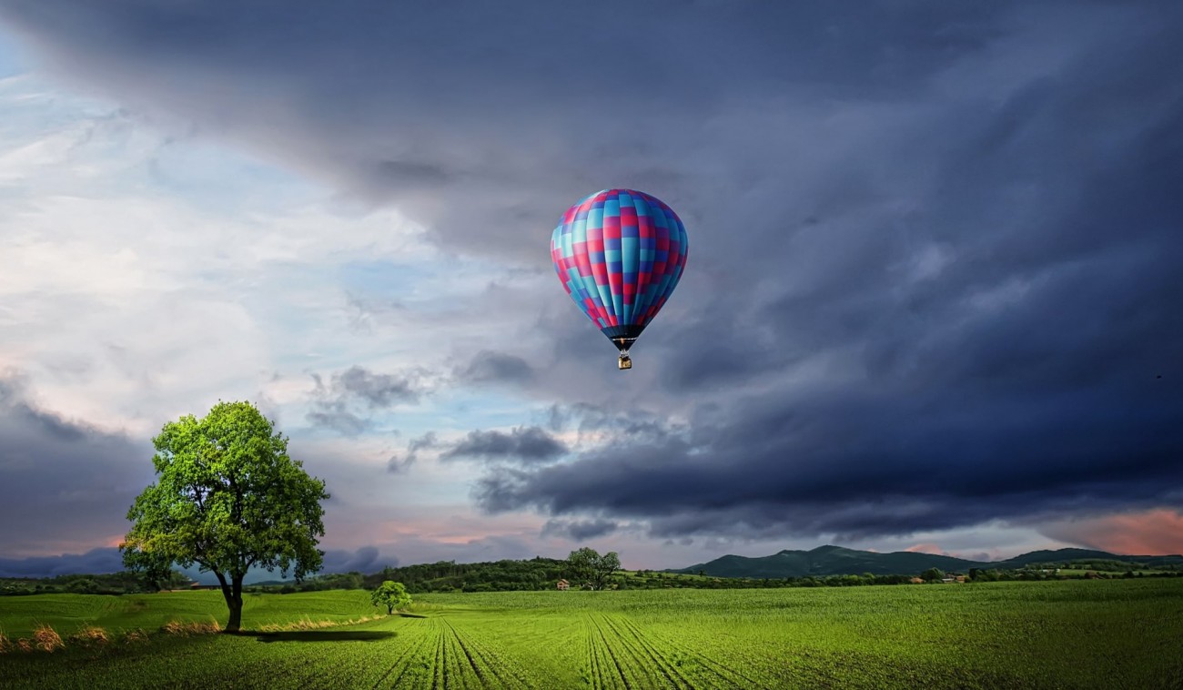Полет на воздушном шаре для четверых
