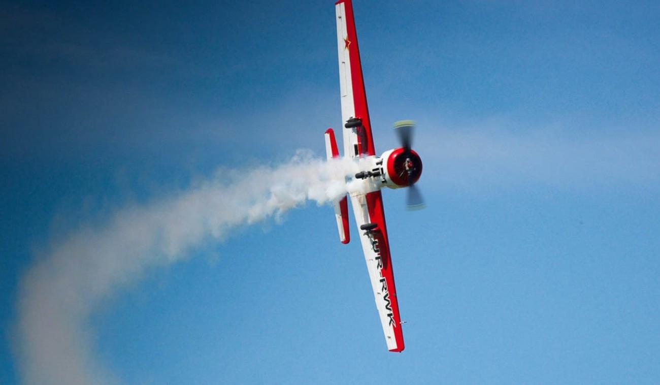 Экстремальный полет на самолете ЯК-52 с фигурами пилотажа 15-минут