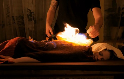 Фото, Масаж вогнем