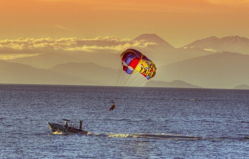 Фото, Політ на парашуті за катером для двох